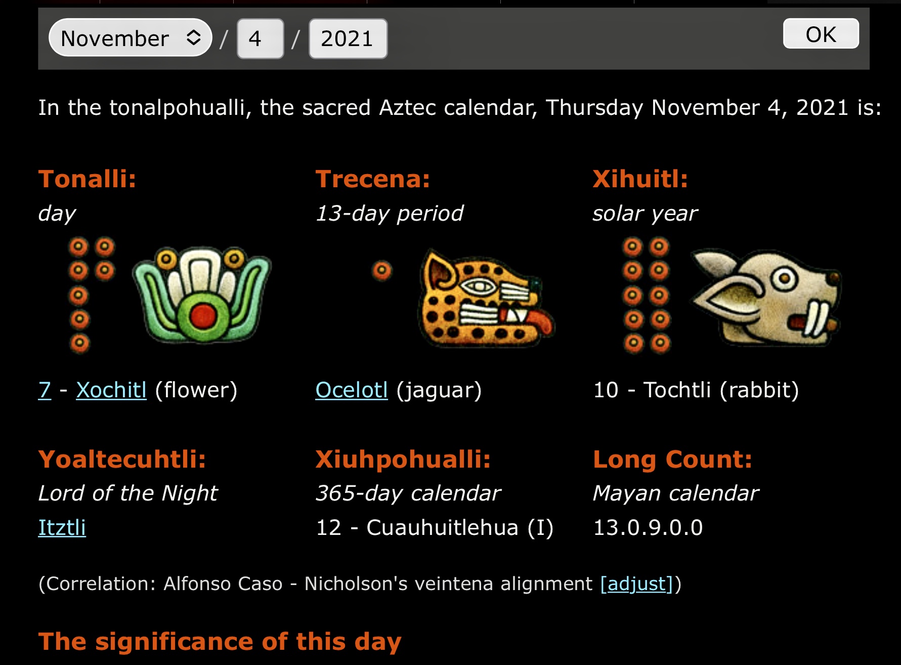 calendrier azteque
